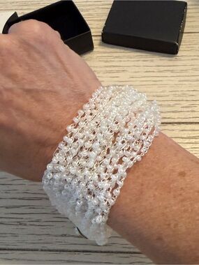 Avon Vintage Bohemian Princess Bracelet White